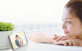 写真:温水防水対応