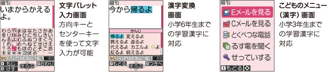図:文字パレットでかんたんメール作成