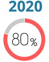 2020年 充実度80%