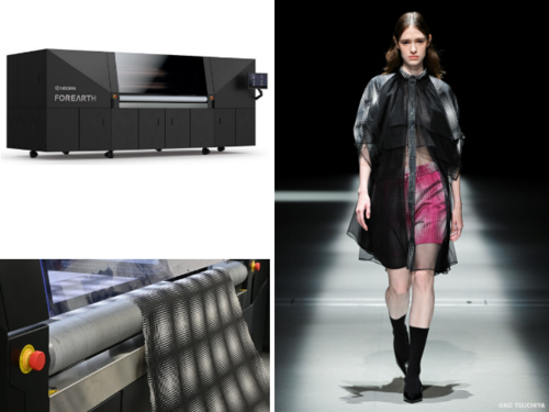 ファッションブランド「TELMA」の2025 春夏コレクションへ京セラのインクジェット新技術を採用
