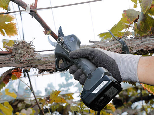 果樹農家や造園業などプロユーザーの剪定作業の省力化を図れる、充電式剪定ばさみ「DSH1120L2」を発売