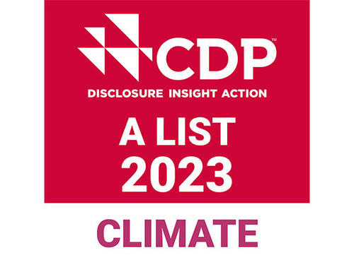 CDP気候変動調査で、最高評価の「Aリスト」に選定