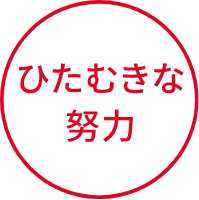 ひたむきな努力