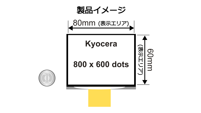 800 x 600 dots Display