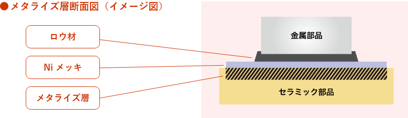 メタライズ層断面図（イメージ図）
