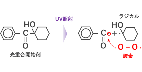 酸素阻害 構造式