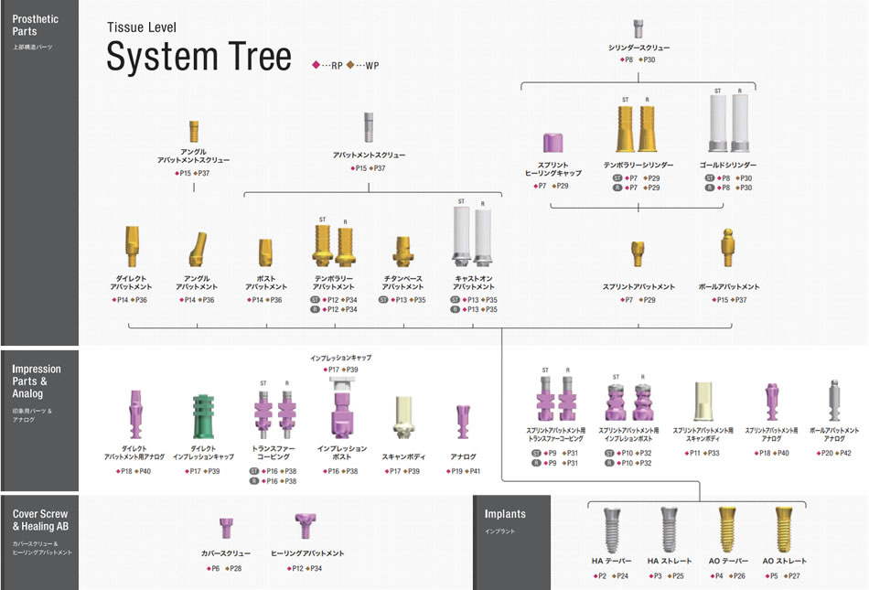 イメージ:Tissue Level System Tree
