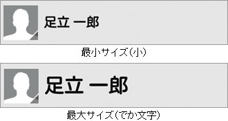 文字サイズ