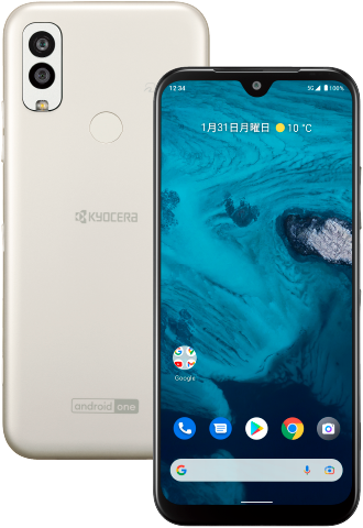 Android One S9 カラーバリエーション シルキーホワイト
