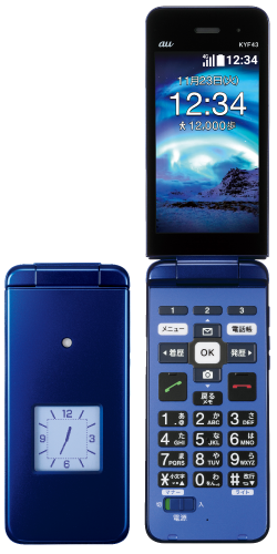 最新グッズがいっぱい au かんたんケータイ ライト KYF43 ROYAL BLUE 新品未使用 携帯電話本体