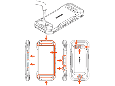 TORQUE5G用 背面カバー、バッテリー、バッテリー充電器