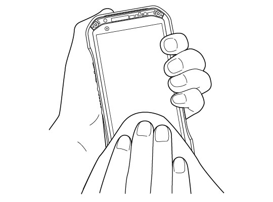 画像：水抜き 布でよく拭き取る