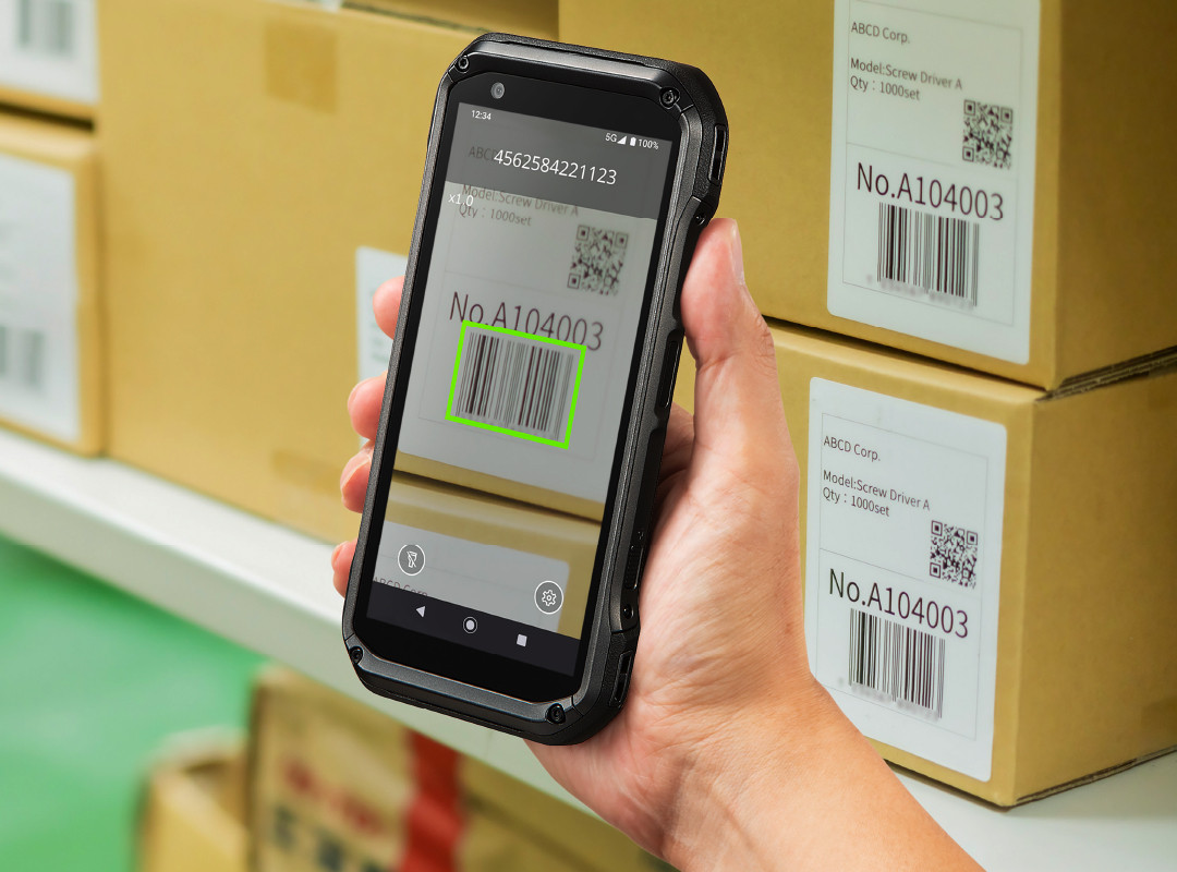 画像:バーコードスキャン