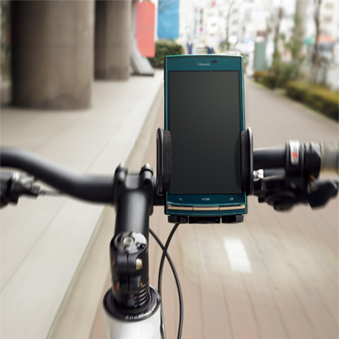 画像：耐振動性能により自転車などの振動環境でも安心
