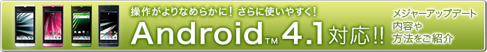 Android™4.1対応!!