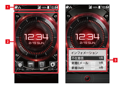 使い方ガイド「基本操作を覚えよう」 | TORQUE® X01 | ケータイ | 京セラ