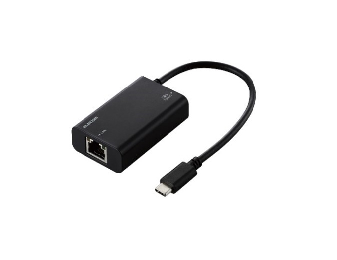 USB C⇔Ethernet変換ケーブル ELECOM EDC-GUC3P-B