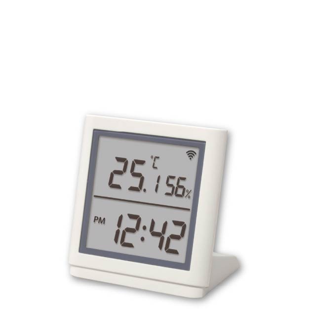 デジタル時計搭載スマート温湿度計