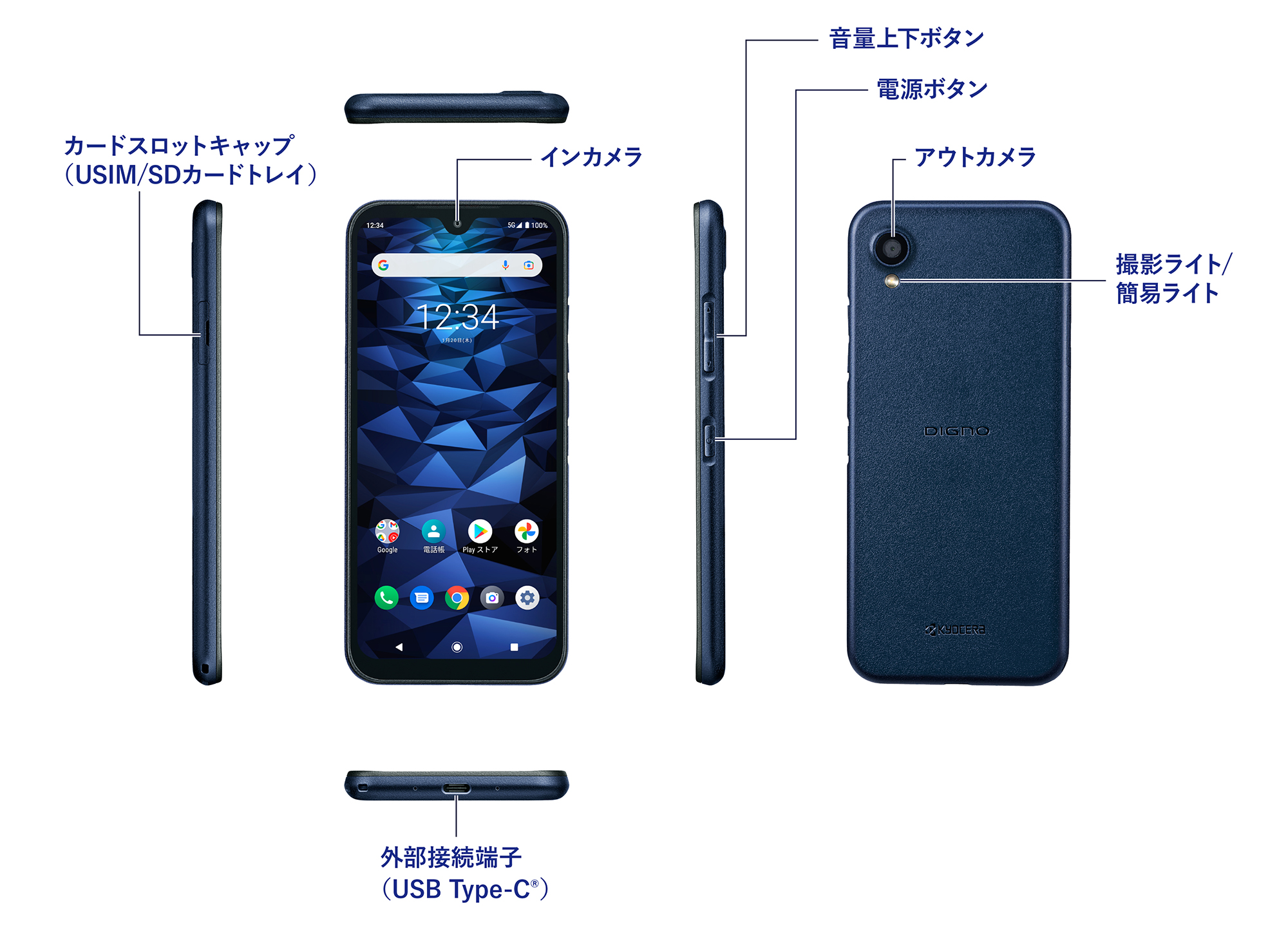 DIGNO SX2 製品デザイン