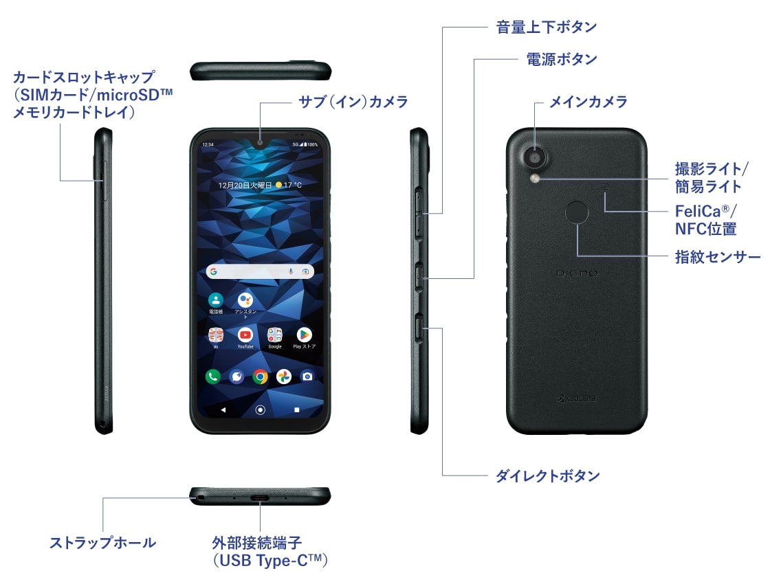 DIGNO SX3 製品デザイン