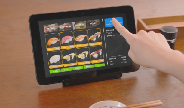 タブレットを使ってお客様自身が注文
