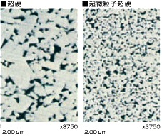 （顕微鏡写真）超硬、超微粒子超硬（3750倍）