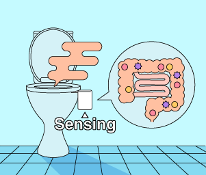 いつものトイレがあなたの健康管理をお手伝い。におい計測ヘルスケアシステム