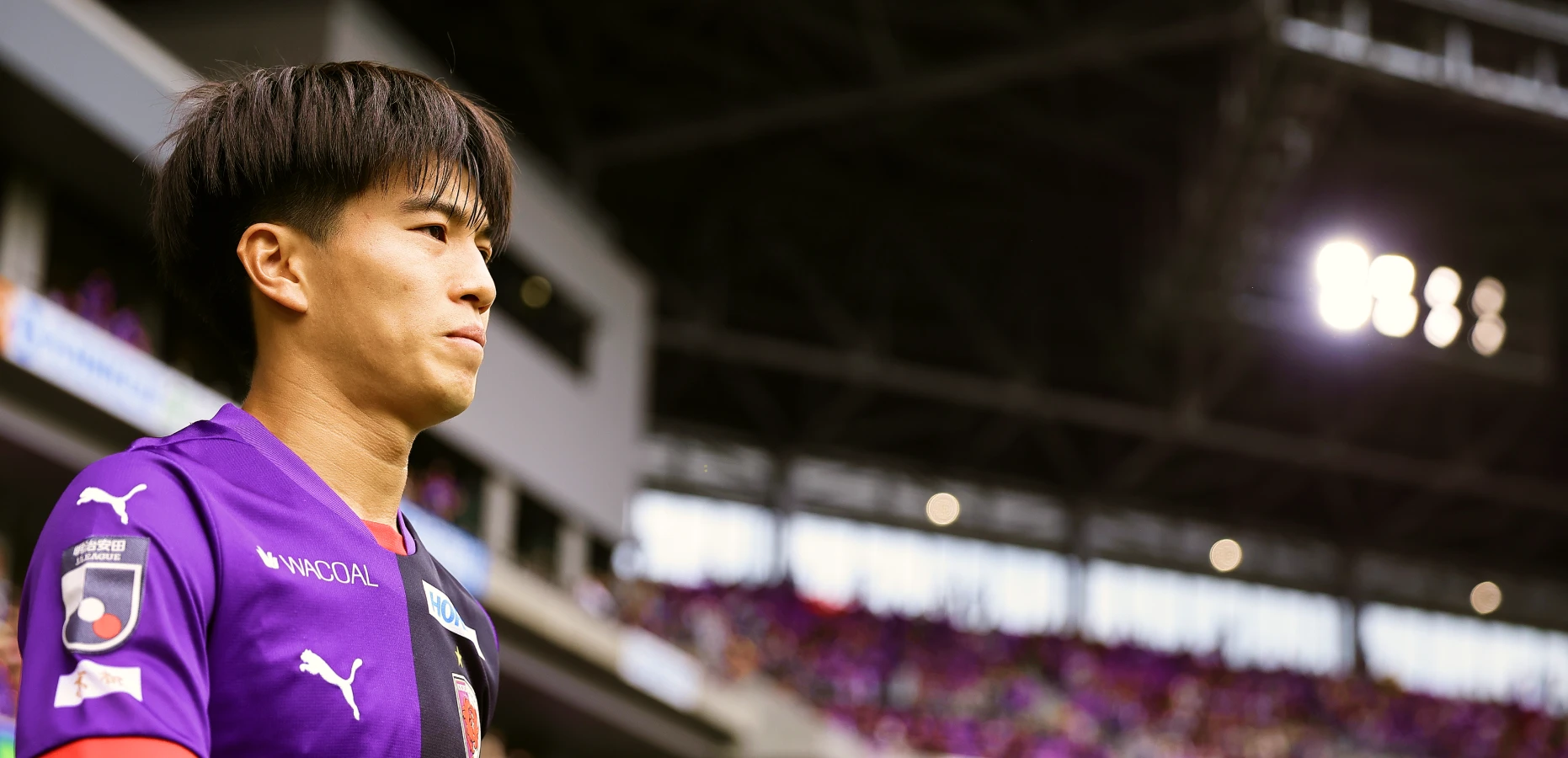 サンガスタジアム by KYOCERA での川﨑颯太選手の写真