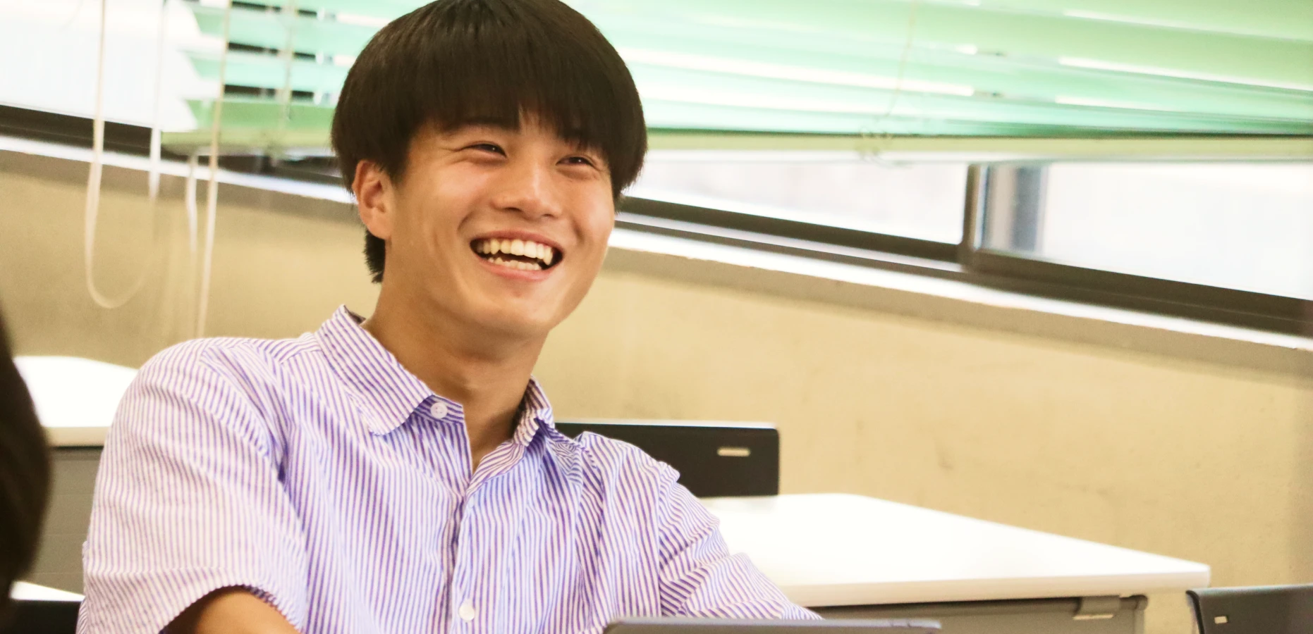 立命館大学での川﨑選手の写真