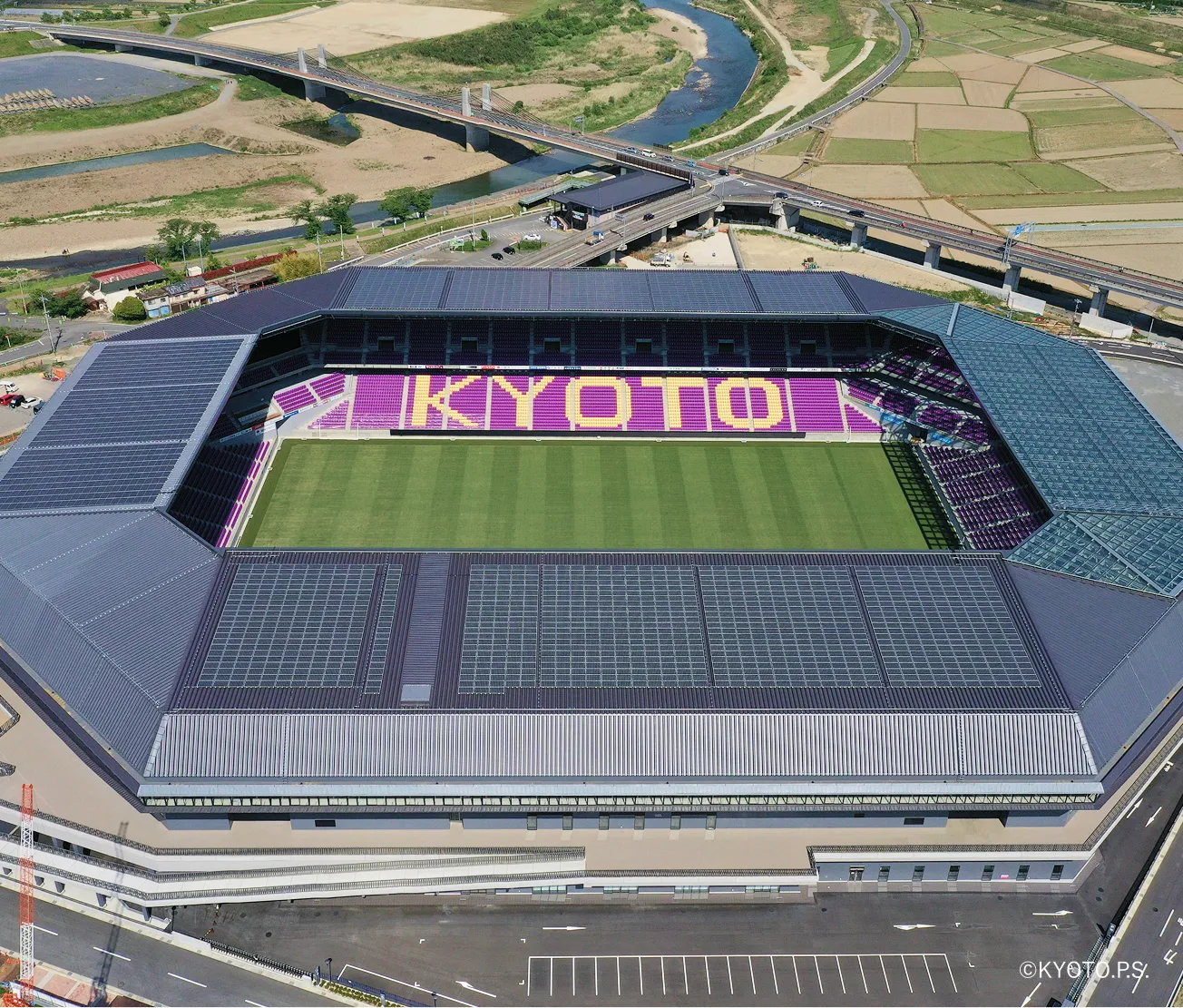 サンガスタジアム by KYOCERAの上空写真