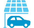 太陽光発電設備と電気自動車