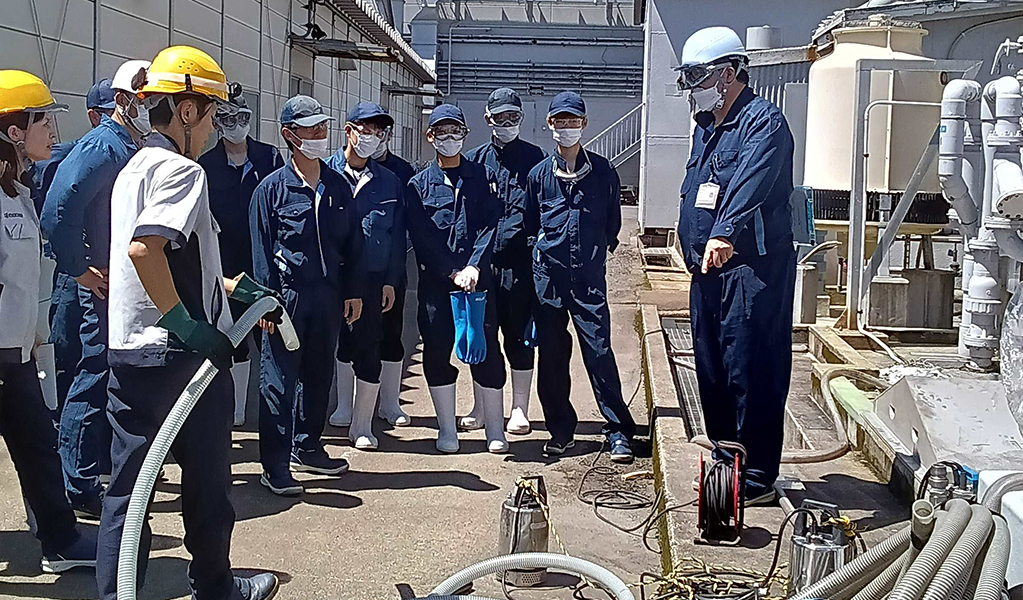 図：緊急備品の取扱い教育