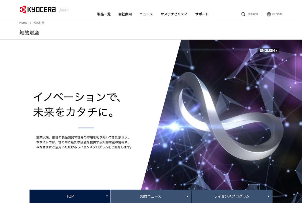 画像：京セラグループ知的財産グループ