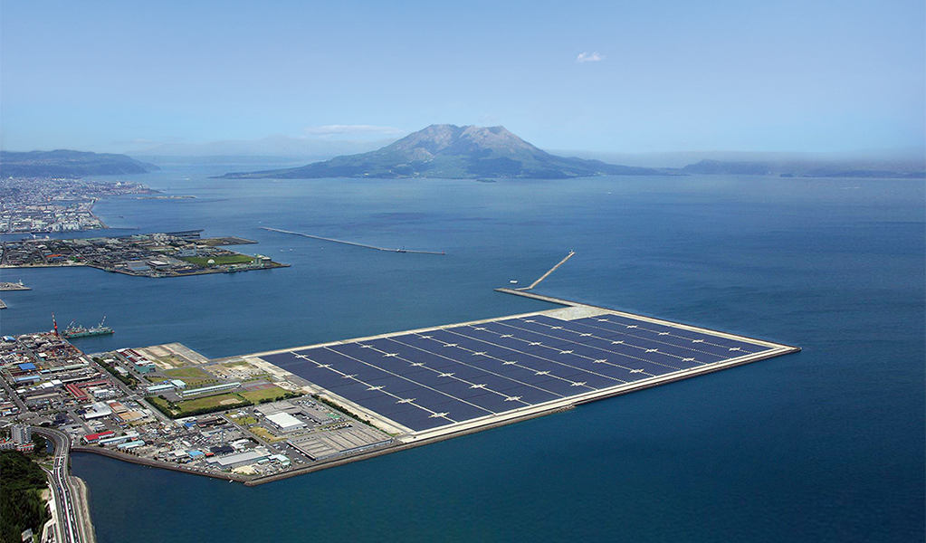 画像：鹿児島七ツ島メガソーラー発電所
