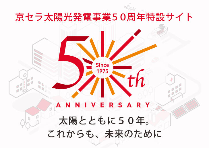 京セラ太陽光発電事業50周年特設サイト
